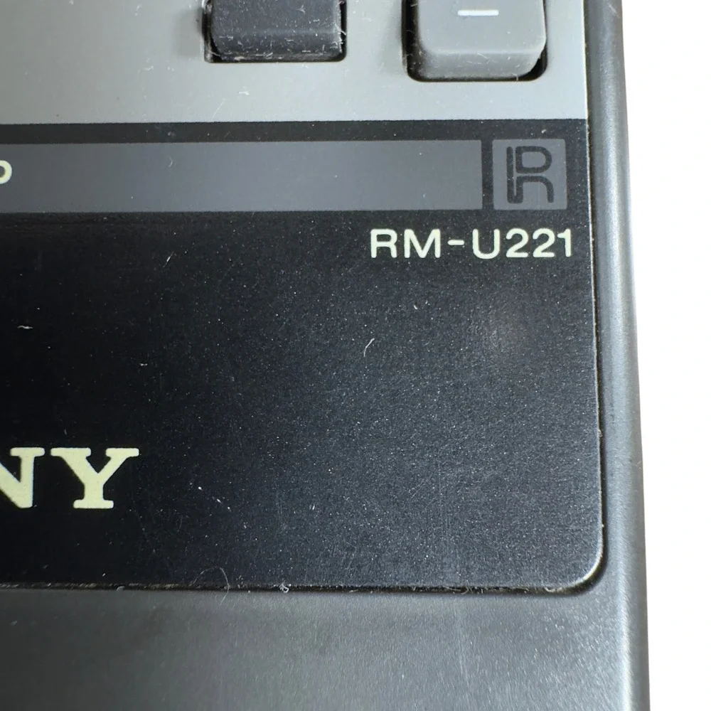 Sony RM-U221 Remote Control Audio TV VTR LDP System Commander Black